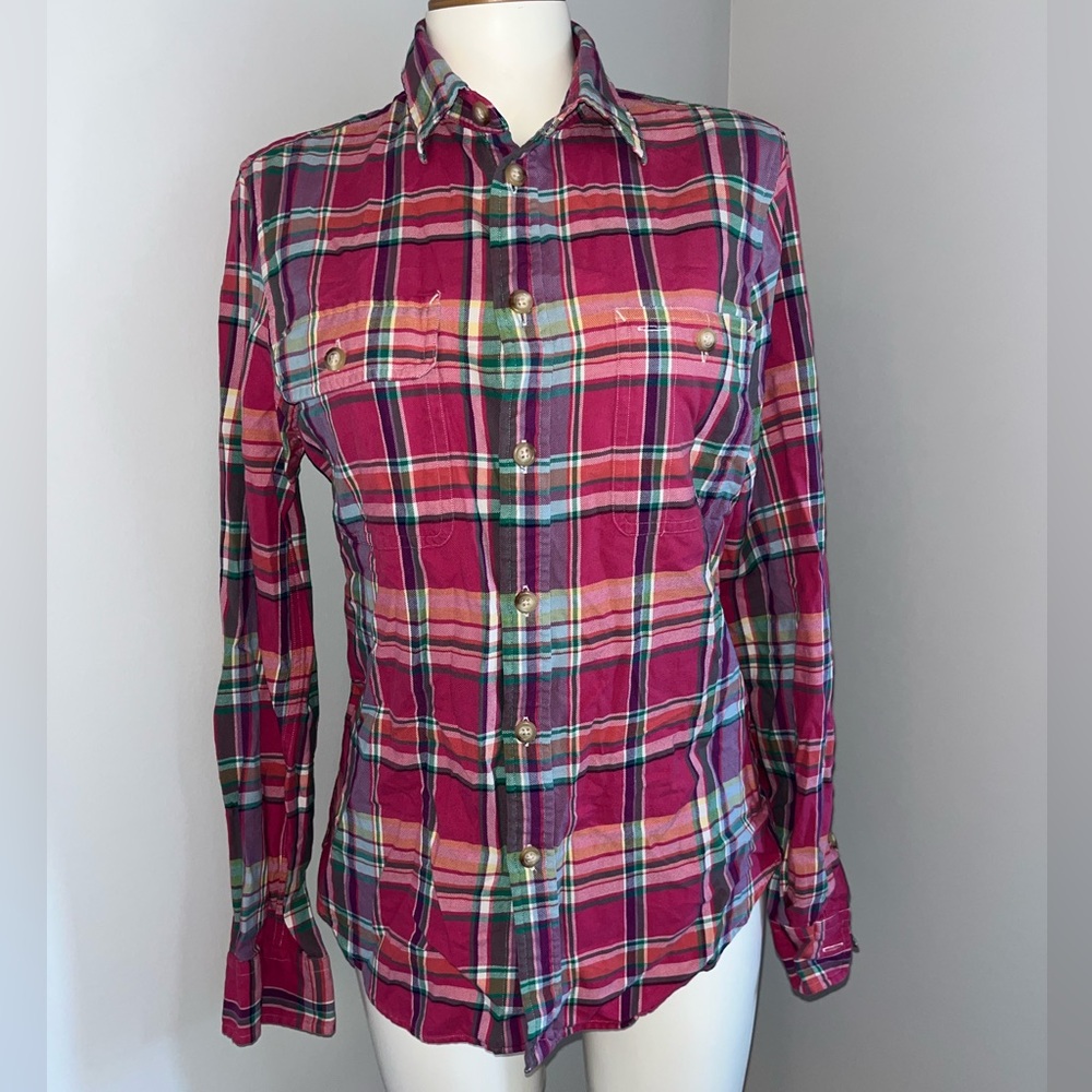 Polo Ralph Lauren Stampede Shirt Checked long sleeve polo shirt